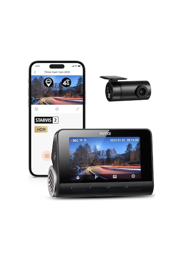 70mai A810 4k Araç Kamerası Ön Ve Arka, Starvis 2 Hdr Gece Görüşlü Araçlar İçin Çift Araç Kamerası, 4g Lte Desteği, Adas, Dahili Gps Ve Wifi, 7/24 Park...-121982 70mai A810 4k Araç Kamerası Ön Ve Arka, Starvis 2 Hdr Gece Görüşlü Araçlar İçin Çift Araç Kamerası, 4g Lte Desteği, Adas, Dahili Gps Ve Wifi, 7/24 Park...-121982