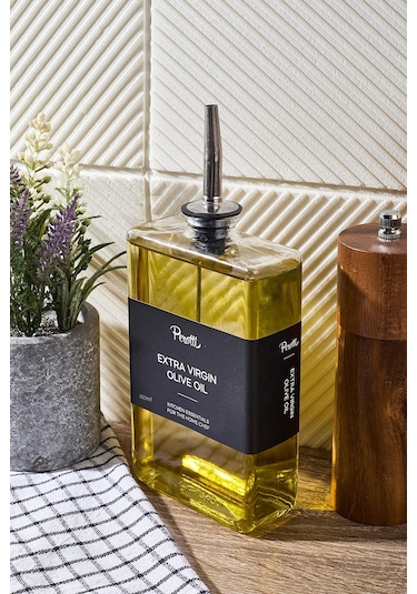 Molivet 350ml Silver Kapak Cam Yağdanlık-sosluk-sirkelik