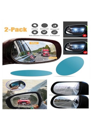 Tüm Araçlar Uygun Kemer Tokası 1 Adet + Araba Ayna Yağmur Koruyucu 1 Adet