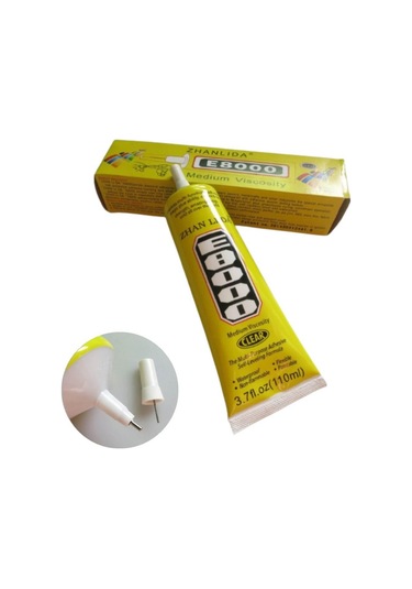 E8000 Telefon Ekran Lens Cam Kasa Kapak Yapıştırıcı-Şeffaf 110 ML