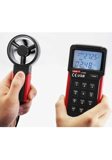 Unit Ut362 Dijital Rüzgar Hızı Ölçer Anemometre
