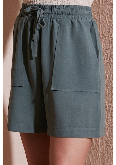 Fashion Friends Bayan Short 25y0606k1 Haki Haki
