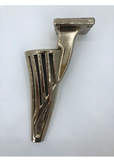 Plastik,21cm Metal Görünümlü Gold Kaplamalı Mobilya Ayağı 4 Adt