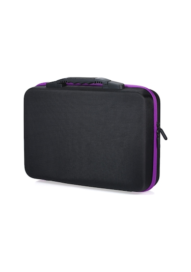 Gajeena Eşya Koruyucu Mor Eva Zıplayıcı Kutu - 10ml Yağ Fişekleri İçin 60 Bölmeli, Çantalı Ve Fantezi Cepli Taşıma Kutusu Diğer