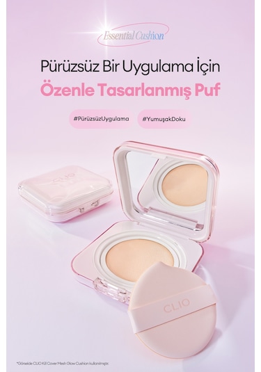 Clıo Kill Cover Mesh Glow Essential Cushion Puff