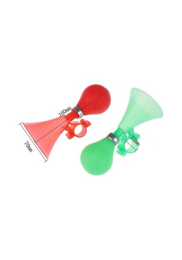 Xbyc 3010 Vak Vak Korna Trampet Havalı Çocuk Bisikleti Kornası Kırmızı