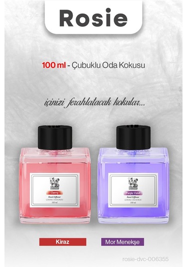 Kiraz Ve Mor Menekşe Rosıe Çubuklu Oda Kokusu 100 Ml Fresh