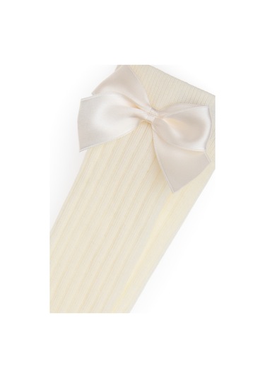 U.s. Polo Assn. Kız Çocuk Krem Çorap Dizaltı 50311332-vr071 Krem