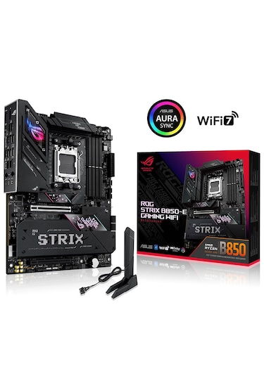 Asus Rog Strix B850-E Gaming WIFI AMD B850 8000 MHz (OC) DDR5 Soket AM5 ATX Anakart