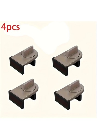 Willowhaven Siyah 4 Parça Ağır Hizmet Tipi Alüminyum Sürgülü Kapı Ve Pencere Güvenlik Kilitleri