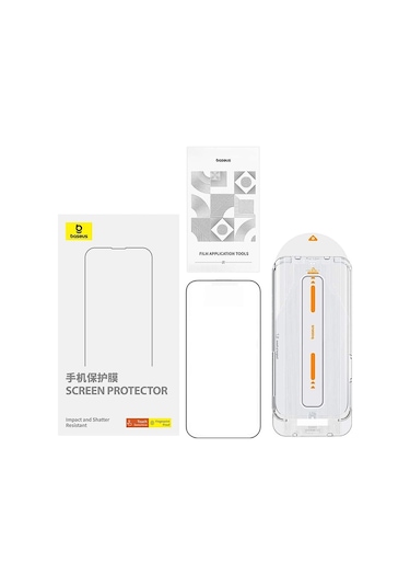 Baseus Crystalline Apple iPhone 15 Pro Max Uyumlu Anti Blue Ekran Koruyucu