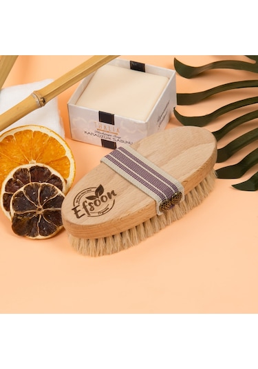 Efsoon Organics Doğal At Kılı Selülit Fırçası