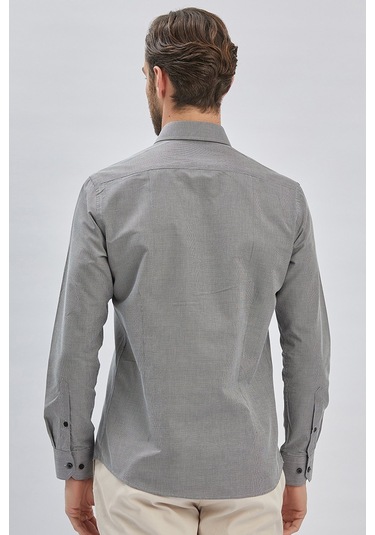 Siyah Uzun Kollu Bez Ayağı Sert Yaka Cepsiz Klasik Slim Fit Dar Kesim Gömlek 1004240230-siyah Siyah Siyah Uzun Kollu Bez Ayağı Sert Yaka Cepsiz Klasik Slim Fit Dar Kesim Gömlek 1004240230-siyah Siyah