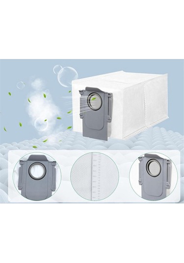 Crackedice Roborock S8 Maxv Ultra / P10 A7400rr / Q Revo İçin 12 Adet Toz Torbası