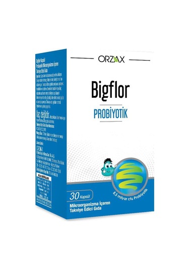 Orzax Bigflor Probiyotik 30 Kapsül