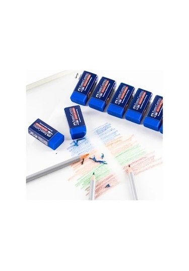Sınav Silgisi Mavi Silgi Orta Boy 10 Adet Faber Silgi Sınav Yumuşak Silgi Kaliteli Orjinal Okul Öğrenci