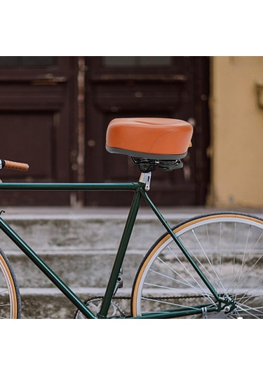 Suntek Bisiklet Selesi Koltuk Noseless Geniş Konfor Cruiser Kahverengi