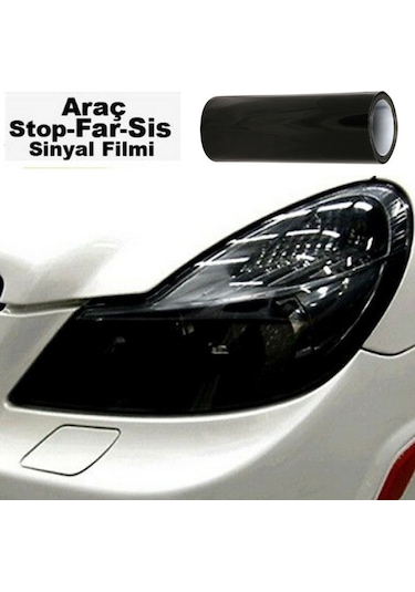 Far Stop Filmi Siyah Folyosu Kaplama Şeffaf Dayanıklı 1 Metre