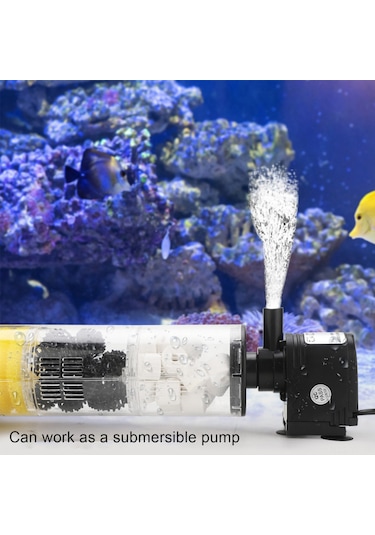 Yifomall 25w Hx-1380f Akvaryum Su Pompası - Filtreleme + Su Döngüsü + Oksijenleme, Abs Malzeme, 220-240v Avrupa Şarjı