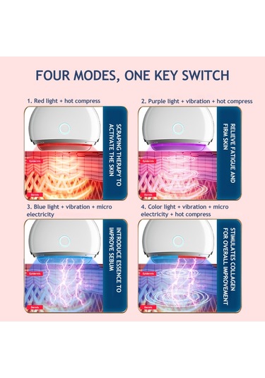 Shineyee Elektrikli Kupa Vücut Masajı Guasha Kazıma Makinesi Sırt Vücut İçin Ayarlanabilir Güçlü Emiş-517 Çok Renkli