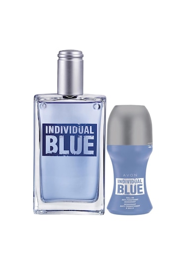 Avon Individual Blue Erkek Parfüm EDT 100 ML + Roll-on 50 ML