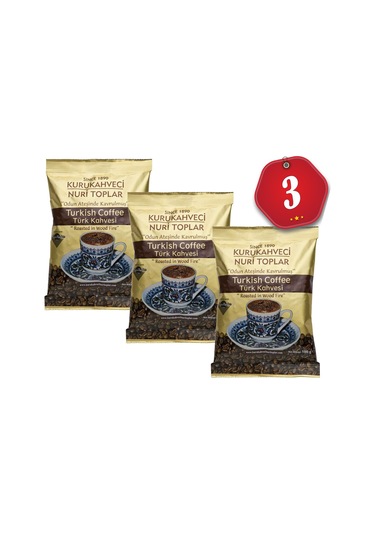 Nuri Toplar Türk Kahvesi 3 x 100 G
