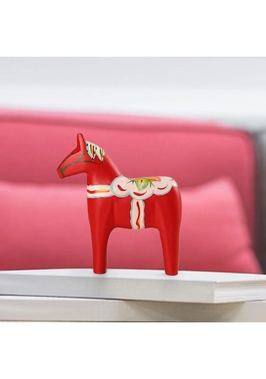 Pazly Süsü Suntek Küçük-kırmızı İskandinav Dekoratif Dala At Gi