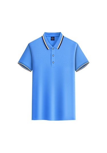 Polo Gömlek İş Kıyafetleri Özel Yazlık Kurumsal İş Kıyafetleri Kısa Kollu Koyu Mavi