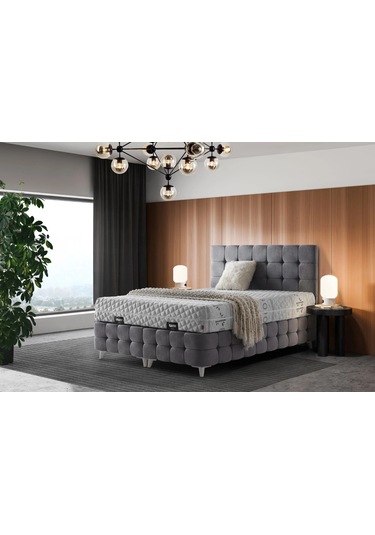 Manila Ultra Ortopedik Antialerjik 23cm 90 190 Yatak-baza-başlık Seti 90 x 190 CM