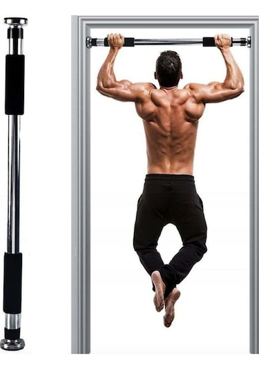 Kapı Veya Koridora Takılıp Ayarlanabilen Demiri Barfiks Aleti Kapı Barfiksi Beyaz