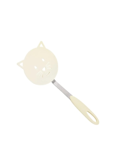 Wok Spatula Modern Isıya Dayanıklı Güvenli Mutfak Spatulaları Kaymaz Omlet Kürek Siyah