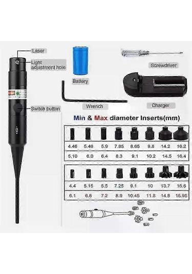 Xx Marka Lazer Kalibratörü, 18 Adaptörlü Yeşil/kırmızı Işınlı Kırmızı Işık Diğer