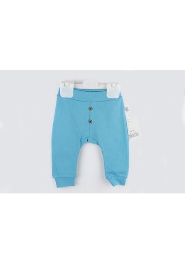 Erkek Bebek Penye Pantolon Turkuaz