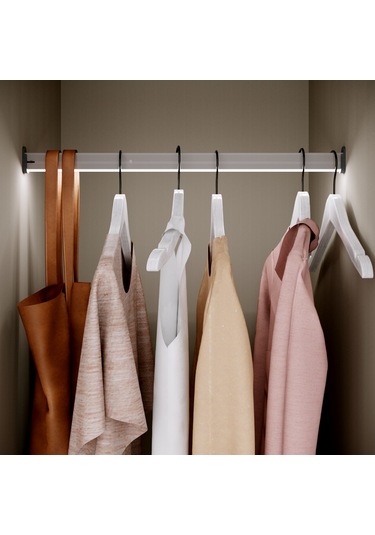 Hareket Sensörlü Led Dolap İçi Işık Ve Askı Borusu 50 - 60 Cm -