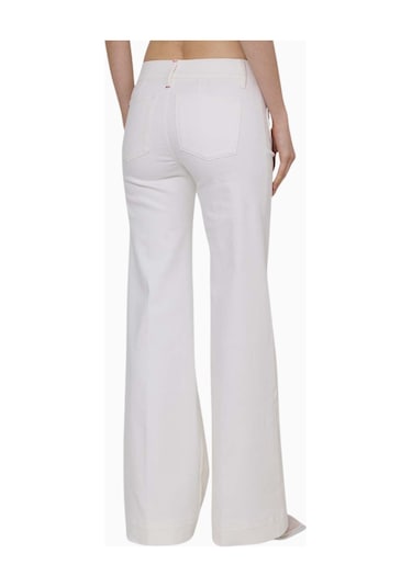 Alice And Olivia Slay Heart Cepli Düz Paça Pantolon Bej