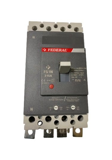 Federal F51N 315A 4 Kutuplu (3 Faz 1 Nötr) Ayar Sahalı Kompakt Şa