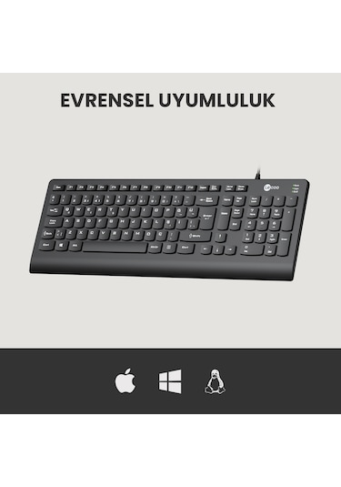 Lecoo KB103 USB Kablolu Türkçe  Q Klavye