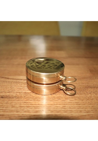 Yaozixa Tahta Kapağı G50 Kuprum Pusula - Doğa Yürüyüşü, Dağcılık İçin Gece Işıklı, Taşınabilir, Dayanıklı Multifonksiyon Kompas