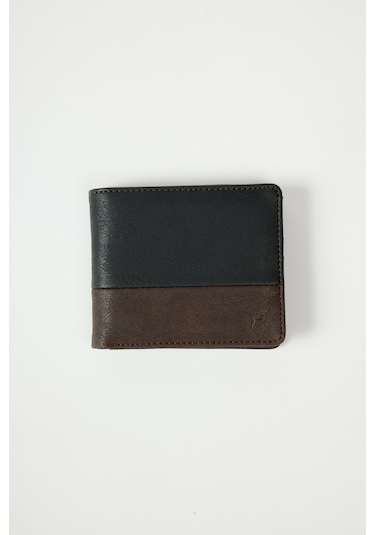 AC&Co / Altınyıldız Classics Erkek Siyah Kahve Cüzdan Siyah Kahve Siyah - Kahverengi