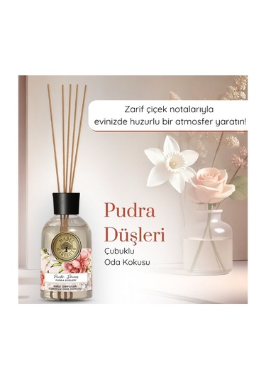 Mabel Marseille Pudra Düşleri Çubuklu Oda Kokusu 100 Ml 3 Adet Çiçeksi - Pudralı