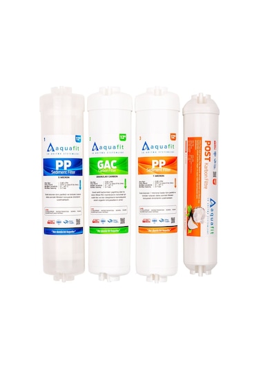 Su Arıtma Filtresi – Kapalı Kasa Iki Tarafı Ouick 4’lü Filtre Seti