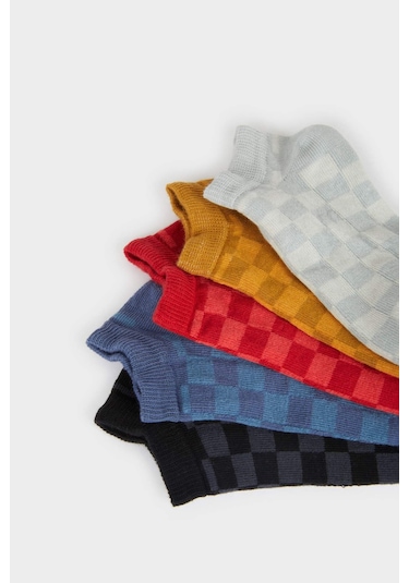 DeFacto Erkek Çocuk 5'li Pamuklu Patik Çorap E5510A8NSKR1 DeFacto Erkek Çocuk 5'li Pamuklu Patik Çorap E5510A8NSKR1