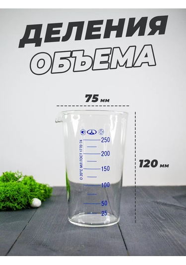 Minimed 250 Ml Çizgili Cam Laboratuvar Ölçü Kabı 226903614 Beyaz