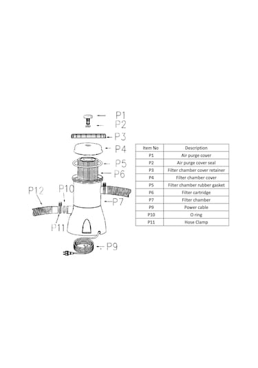 Cbtx Jy-051 110v-240v 330 Havuz Filtre Pompası Havuz Sirkülasyon Temizleyici Spec: İngiltere Tak