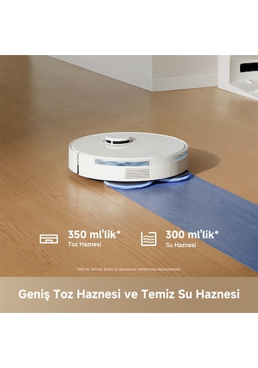 Dreame L40 Plus 13.000Pa Emiş Gücü Robot Süpürge Beyaz