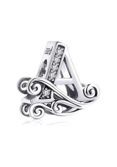 Fastbuy 26 Harfli Bilezik Boncuklu Aksesuar, Bsc030 Model, Zirkon Gümüş Renkli, A Stil, Çok Renkli Çok Renkli