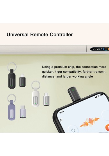 Suofeng Akıllı Telefon Uyumlu Evrensel Uzaktan Kumanda: Tv, Klima, Fan Ve Daha Fazlası İçin Type-c Bağlantılı Mini Kontrol Cihazı