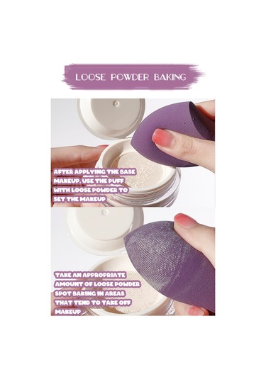 Mufunye Makyaj Yumurta Tozu Puf, Islak Ve Kuru, 4 Parça 07 芝芝满满