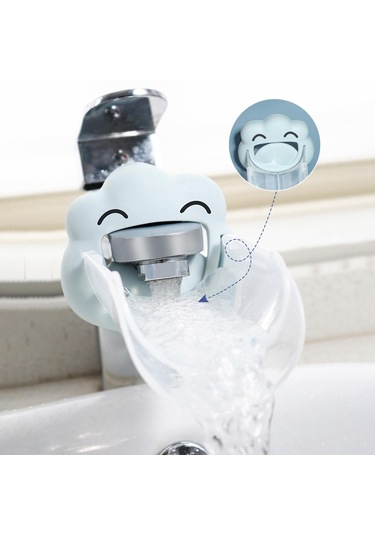 Suntek Lavabo Genişletici Banyo Bacalı Yıkama Yardımcısı Açık Mavi