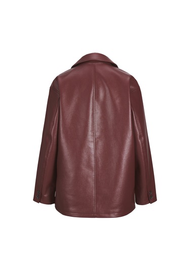 Kadin Dügmeli Ceket - Jackie - 12282022 Cabernet